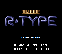 Super R-Type (USA) Title Screen